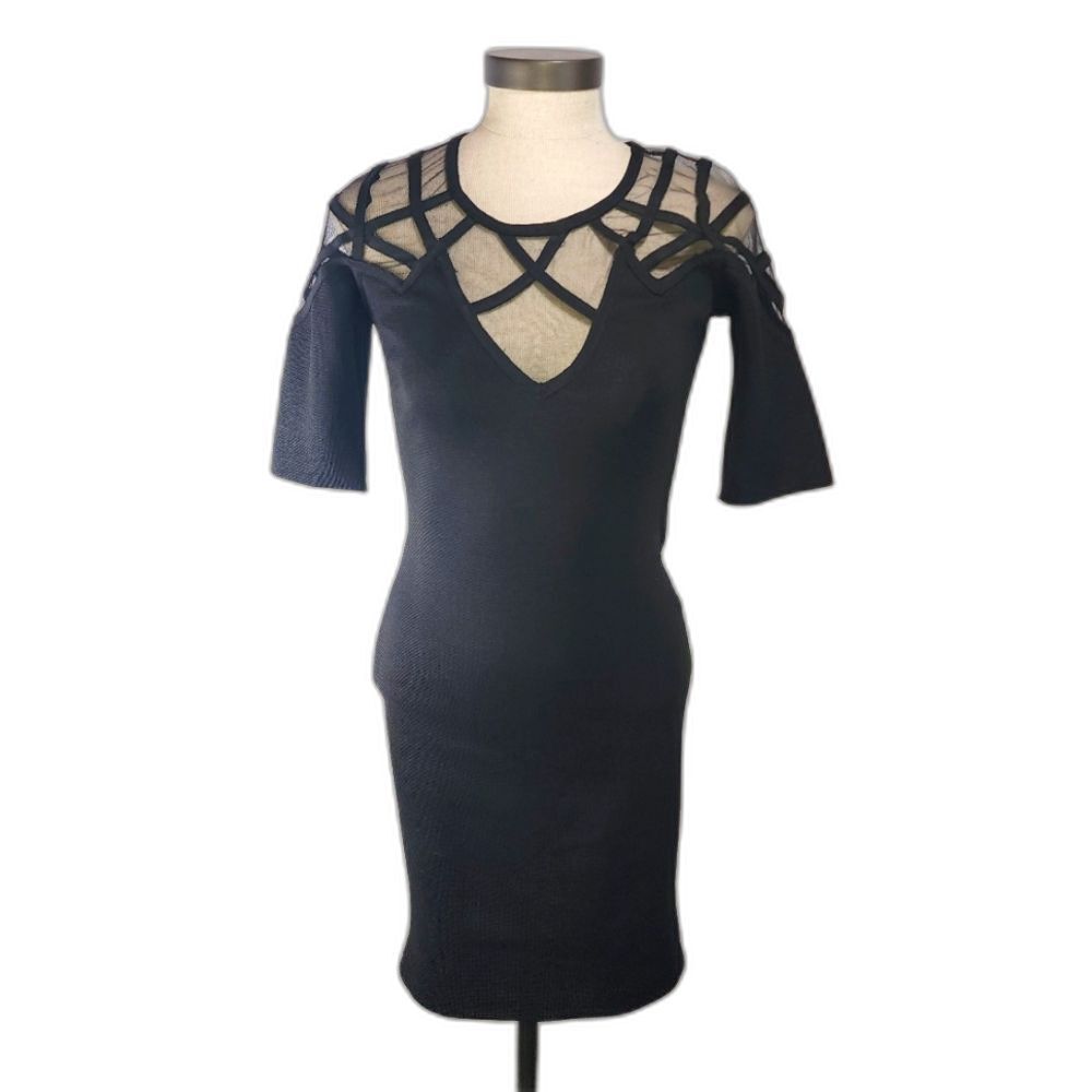 WOW Couture women's black fitted dress size small